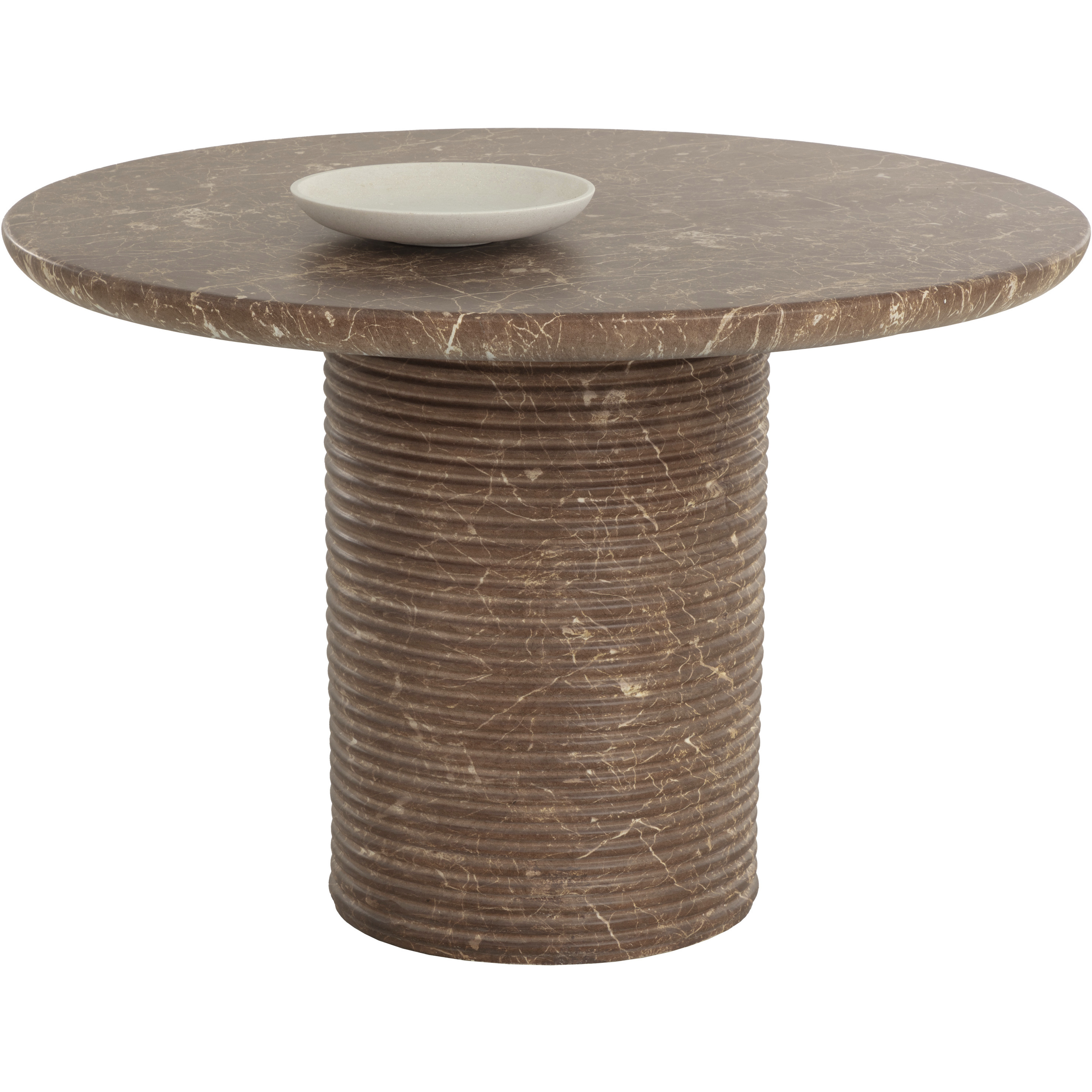 Riva 43 X 30 inch Brown Outdoor Dining Table